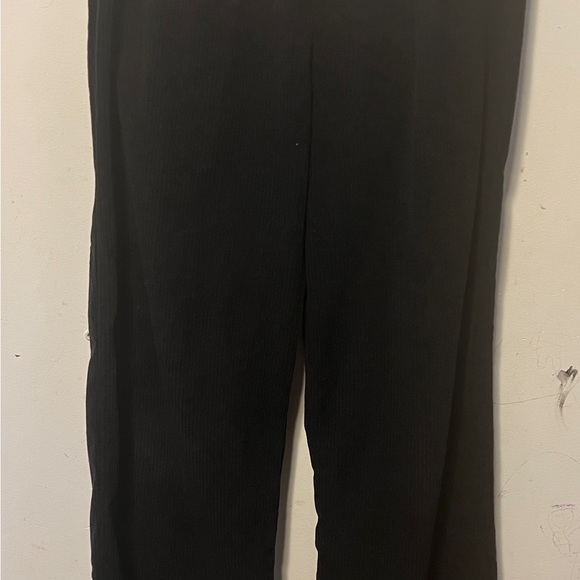 Gray and Yellow Polka Dot Cardigan with Black Pants - Picture 5 of 6